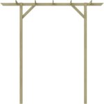 Doc&et� - inlife pergola de jardin 200 x 40 x 205 cm bois