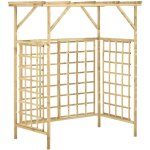 Inlife pergola de jardin pour poubelles doubles bois de pin impr�gn�
