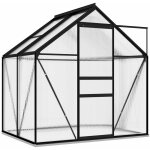 The living store serre anthracite aluminium 2, 47 m� - serre jardin - abri jardin - greenhouse - serrez ...
