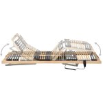 Inlife sommier  lattes lectrique avec 42 lattes 7 zones 90x200 cm