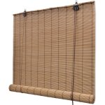 Store roulant en bambou 140 x 220 cm marron - inlife