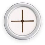 Inofix - patere torchons de cuisine ronde adhesive chrome mat (blister)