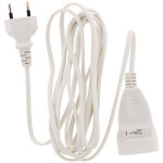 Rallonge domestique 3m - 1380w 6a - blanc zenitech