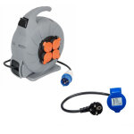 Inovtech - pack enrouleur electrique automatique mobile cee 15m + antarion adaptateur femelle p17 camping ...