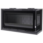 Fm calefaccion - insert  bois d'angle - firematic eden - d 13. 3 kw foyer en fonte