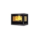 Fm calefaccion - insert  bois 2 faces ventil - firematic jenn - d 12. 8 kw foyer en fonte