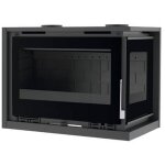 Fm calefaccion - insert  bois d'angle - firematic lora - d 12. 6 kw foyer en fonte