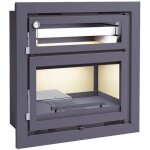 Fm biomasa - insert  bois avec four - firematic ohio 12. 8 kw avec kit ventilation