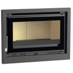 Fm biomasa - fm insert de chemine it - 180 k 12, 8kw turbo et verre srigraphi