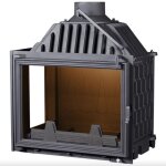 Insert cheminée carl - noir 13kw vitre à gauche Insert cheminée carl - noir 13kw vitre à gauche