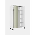 Insertion  compartiments avec roulettes pour armoire, couleur blanche, 99, 7 x 160 x 48, 25 cm, avec ...