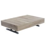 Table relevable extensible harie mlamine chne naturel