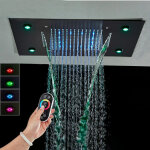 Intelligence de luxe led de douche anti - calcaire, tte de douche pluie economiseur d'eau avec buse ...