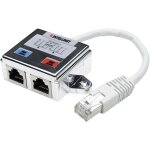 Intellinet - rj45 r�seau informatique adaptateur cat 5 [1x rj45 m�le - 2x rj45 femelle] argent, blanc ...