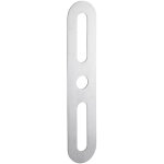 Plaque de propret� 60x302mm - arrondie, inox bross� - intelock