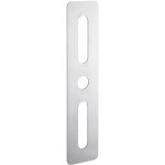 Plaque de propret� 70x312mm - rectangulaire, inox bross� - intelock