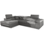 Intensedeco - canap d'angle gauche convertible marius gris