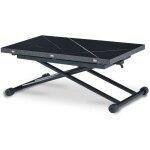 Intensedeco - table basse relevable philadelphia effet cramique noir