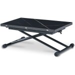 Intensedeco - table basse relevable philadelphia effet c�ramique noir