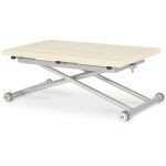 Intensedeco - table basse relevable philadelphia imitation chne clair
