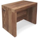 Intensedeco - table console extensible loki imitation ch�ne vintage