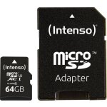 Intenso 3433490 m�moire flash 64 go microsdxc uhs - i classe 10