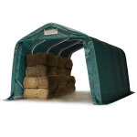 Toolport - abri tunnel robuste 3, 3x4, 8 m bâche pvc 2300n vert Toolport - abri tunnel robuste 3, 3x4, 8 m bâche pvc 2300n vert