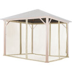 Moustiquaires (4 toiles) pour tonnelle de jardin toolport forest superior 3x3 m, couleur champagne Moustiquaires (4 toiles) pour tonnelle de jardin toolport forest superior 3x3 m, couleur champagne