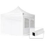 Tente pliante 3x3 m - 4 côtés acier barnum chapiteau pliant tonnelle stand paddock réception abri blanc ... Tente pliante 3x3 m - 4 côtés acier barnum chapiteau pliant tonnelle stand paddock réception abri blanc ...