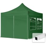 Tente pliante 3x3 m - 4 côtés acier barnum chapiteau pliant tonnelle stand paddock réception abri vert ... Tente pliante 3x3 m - 4 côtés acier barnum chapiteau pliant tonnelle stand paddock réception abri vert ...