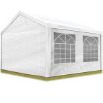 Carpasol - tente de réception 3x4 m barnum pavillon blanc bâche pe 350 n imperméable tente de jardin Carpasol - tente de réception 3x4 m barnum pavillon blanc bâche pe 350 n imperméable tente de jardin