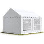 Toolport - 3x4 m tente de réception / barnum blanc toile de haute qualité pvc 700 n economy Toolport - 3x4 m tente de réception / barnum blanc toile de haute qualité pvc 700 n economy