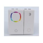 Inter variateur de couleurs blanc encastré pour éclairage 1 zone équipé led rgb ballasts et drivers dali ... Inter variateur de couleurs blanc encastré pour éclairage 1 zone équipé led rgb ballasts et drivers dali ...