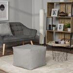 Paco home - int�rieur ext�rieur fauteuil poire salon coussin assise pouf coussin de sol beige 1, 50x50x40 ...