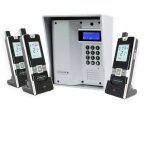 Interphone 600 mtres autonome sans - fil collectif / multiproprits - ultracom3 argent + visire argente ...