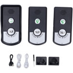 Interphone sans fil sonnette 1500 m�tres 2 m�thodes de chargement intercomunicador pour la s�curit� � ...