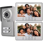 Interphonie vido avec cran lcd 7 , fonction monitoring, micros et haut - parleurs intgr, visiophone connect ...