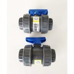 Interplast - lot de 2 vannes modle 2020 32mm  coller double union dmontable 3, 2cm / 32 mm pn16 pvc ...