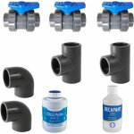 Interplast - pvc pression kit bypass 50mm piscine pour cr�er une d�rivation du circuit d'eau pour une ...