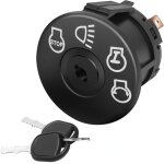 Interrupteur d'allumage de tracteur de tondeuse  gazon 4 positions avec contrle de phare pour ayp, ...