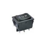 Interrupteur  bascule (on) - off - (on) 6a250vac lve - vitre