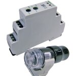 Interrupteur crpusculaire eberle d - f 565 19 8565 19 140 000 240 v / dc, 240 v / ac 1 inverseur (rt) ...