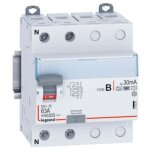Interrupteur diff�rentiel dx� - id arriv�e haute et d�part bas par bornes � vis - 2p 230v 63a typeb 30ma ...