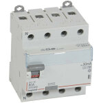 Interrupteur diffrentiel dx - id arrive haute et dpart bas  vis 4 ples 400v 80a type f 30ma 4 modules ...