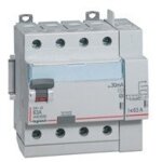 Interrupteur diff�rentiel dx3 - id 4 p�les 400v 63a type ac 30ma 5 modules legrand 411653