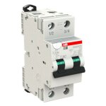 Interrupteur diffrentiel magntothermique abb 2 ples 25a 30ma ac type 6ka 2 modules ds202crc25ac30