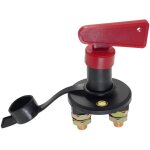 Interrupteur d'isolation de batterie avec 1 cl�, interrupteur de coupure de batterie de voiture automobile ...