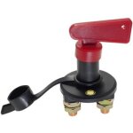 Interrupteur d'isolation de batterie avec 1 cl�, interrupteur de coupure de batterie de voiture automobile ...