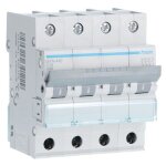 Hager - interrupteur magntothermique 4p 10a 4. 5 ka c 4 modules myn410