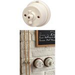 Interrupteur en porcelaine de style antique asola - 40415